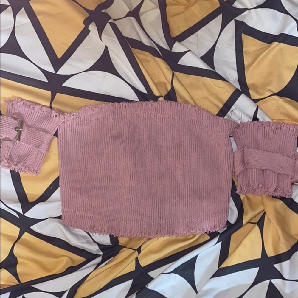 Pink crop top
